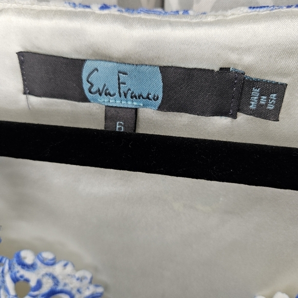 EUC Gorgeous Floral Lace Eva Franco Midi Shift Dress! - Picture 2 of 6